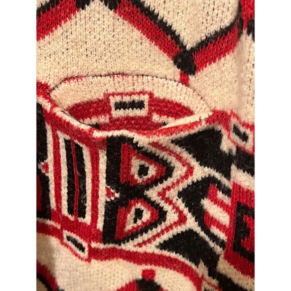 Maxsport Large Sweater Duster Tribal Open Ftont Pockets Soft Outdoor Long Sleeve - Picture 10 of 16